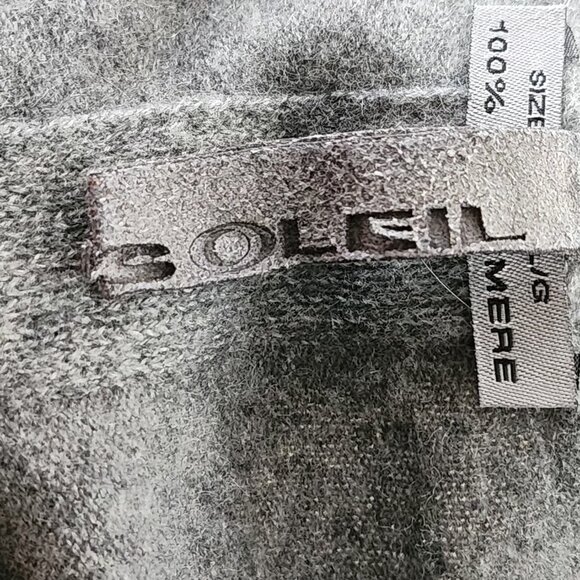 Soleil Ombre Dip Dye 100% Cashmere Knit Button Back Tunic Sweater - Picture 5 of 7